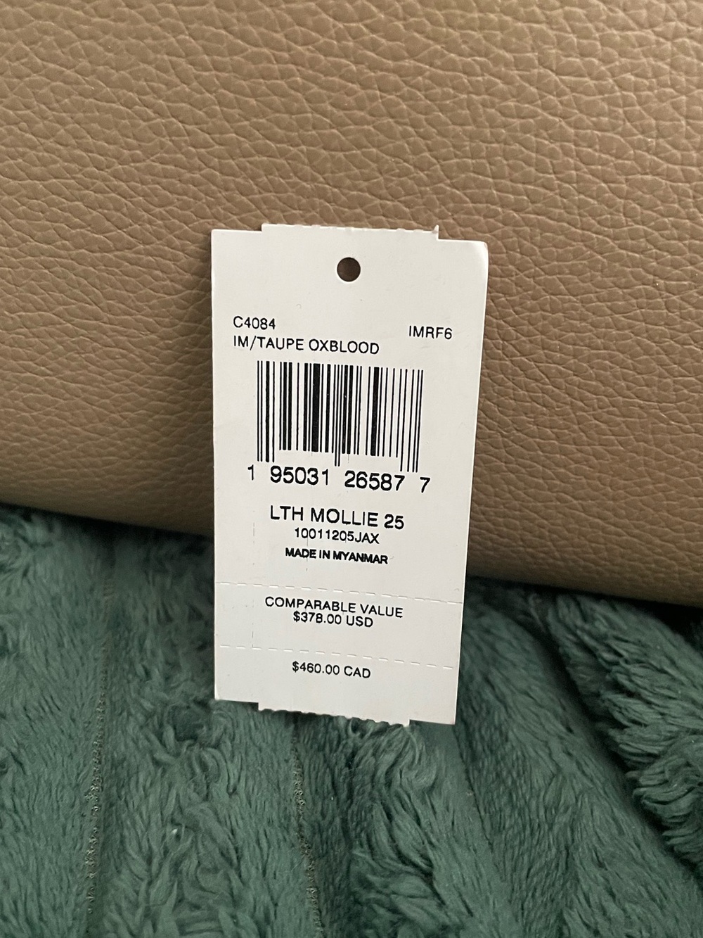 Coach Mollie 25 in Pebbled Leather Taupe - Picture 8 of 9